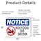 Signmission No Food Or Drink Sign With Symbol, 24 in W x Rectangle, Vinyl Decal OS-2PACK-NS-D-1824-L-14607 - alternate 5